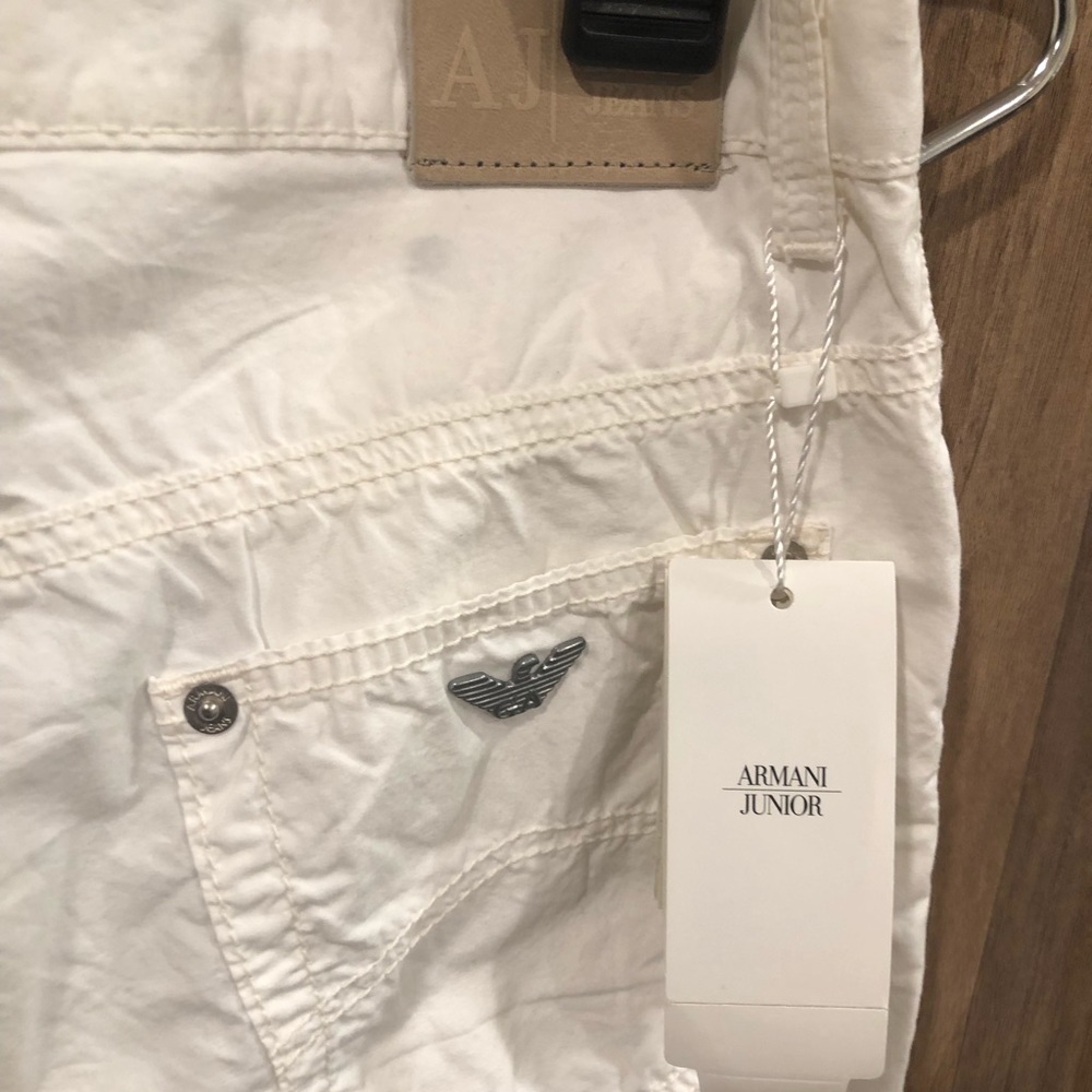 Boys Armani Junior White Jeans
